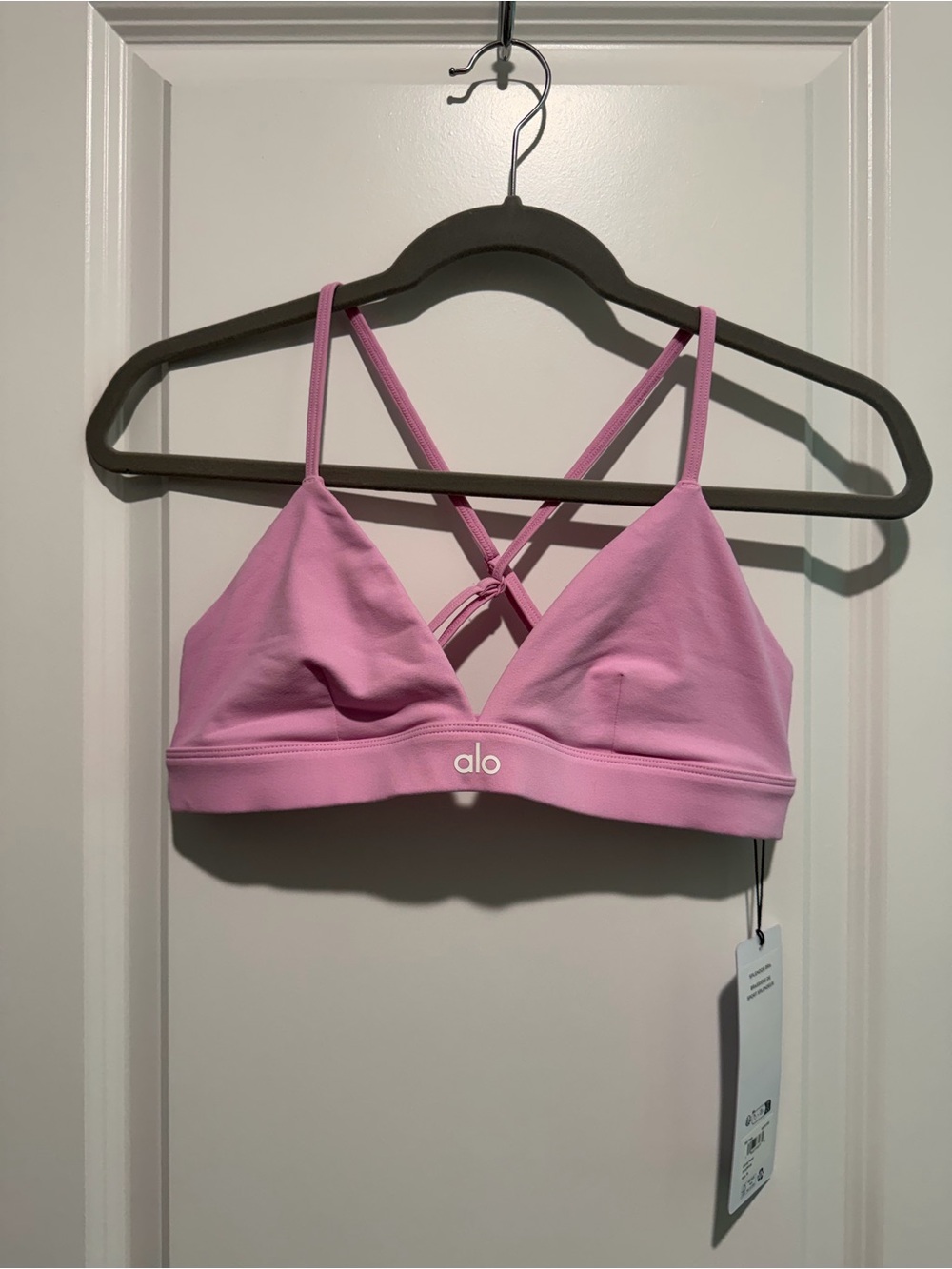Alo Spendor Bra - Candy Heart Pink / White